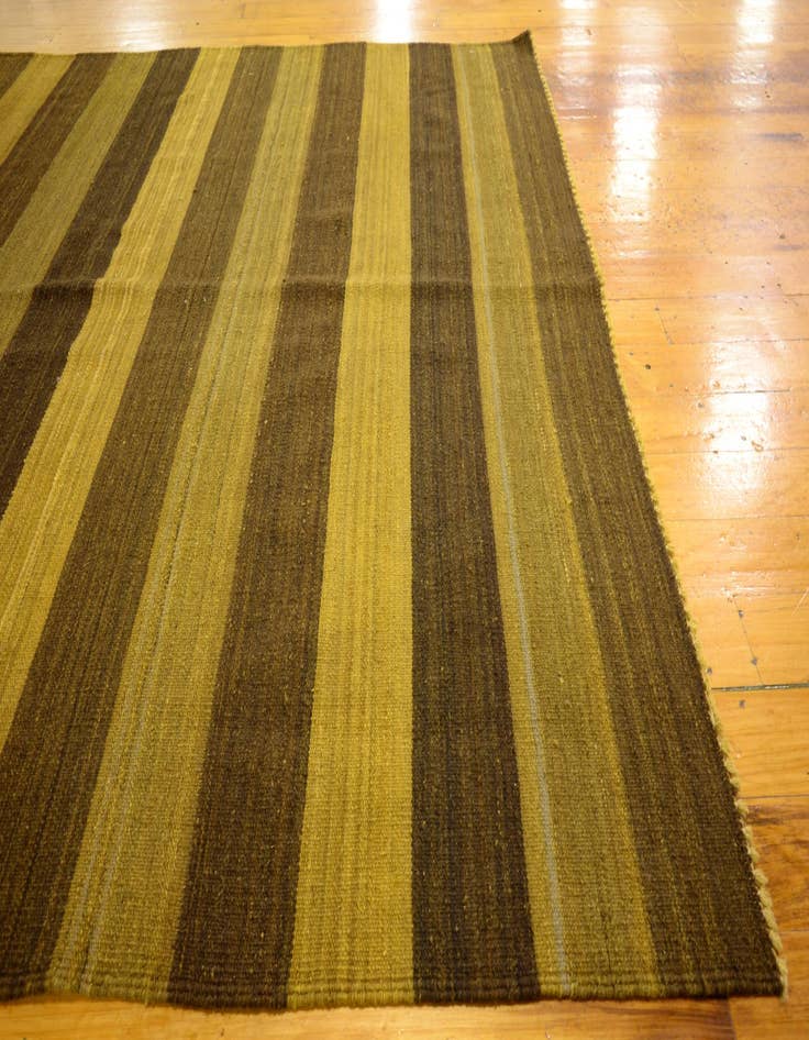 Detail image of  5' 2 x 6' 10  Hand Woven Kilim Afghan Wool Rug