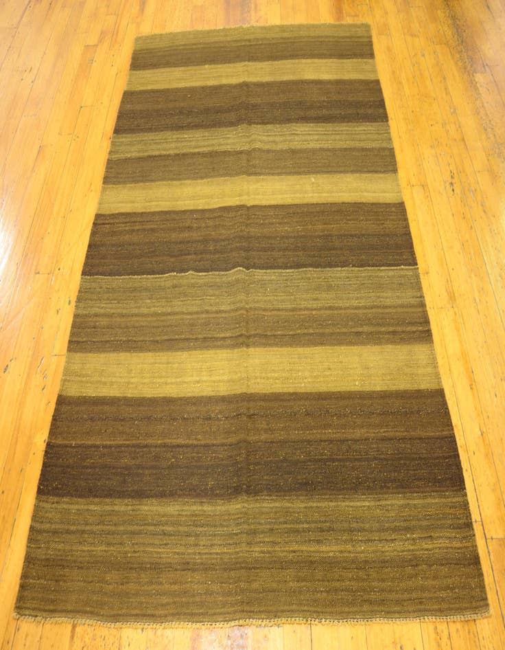 Detail image of  5' 2 x 6' 9  Hand Woven Kilim Afghan Wool Rug