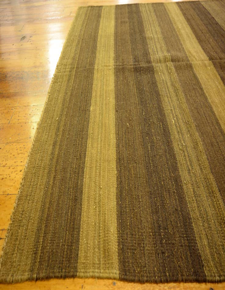 Detail image of  5' 2 x 6' 9  Hand Woven Kilim Afghan Wool Rug