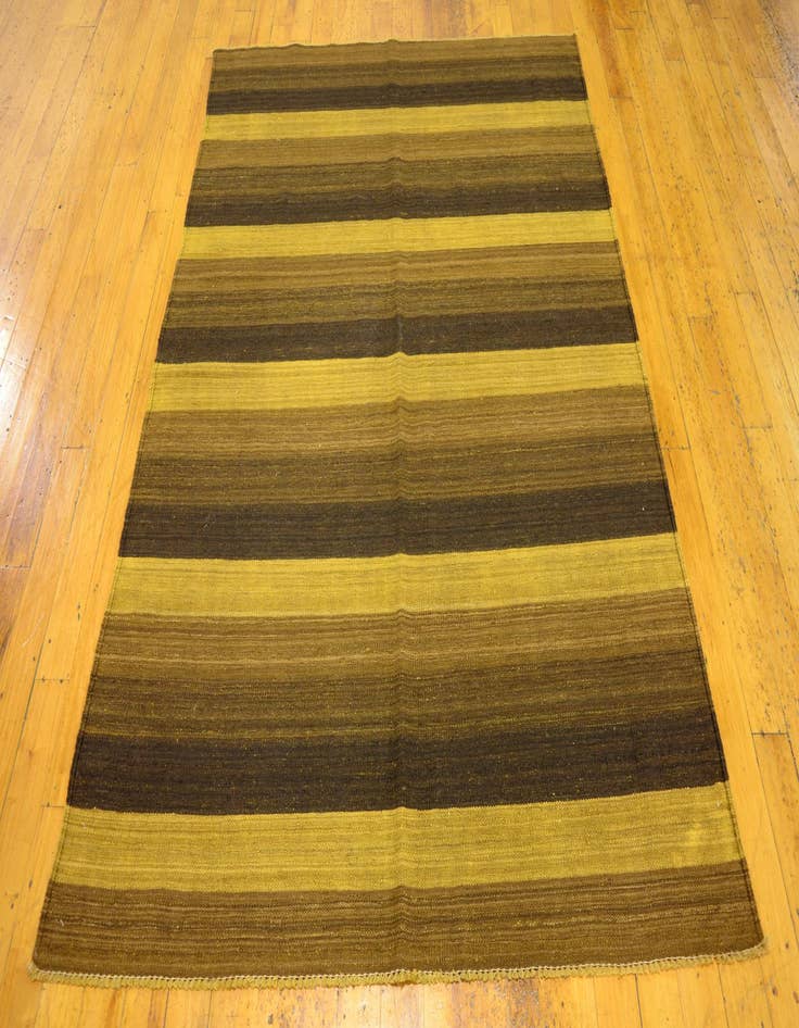 Detail image of  5' 1 x 6' 10  Hand Woven Kilim Afghan Wool Rug