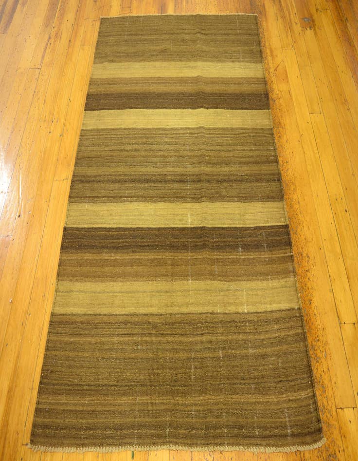 Detail image of  4' 1 x 5' 8  Hand Woven Kilim Afghan Wool Rug