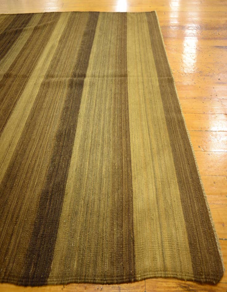 Detail image of  5' 1 x 6' 8  Hand Woven Kilim Afghan Wool Rug