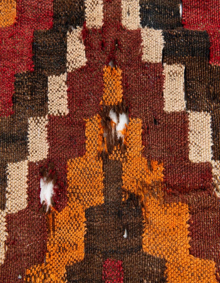 Detail image of  8' 7 x 12' 7  Hand Woven Kilim Afghan Rug