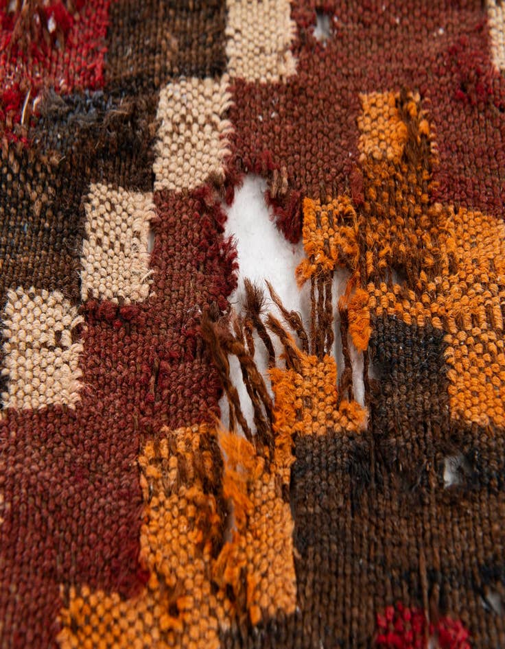 Detail image of  8' 7 x 12' 7  Hand Woven Kilim Afghan Rug