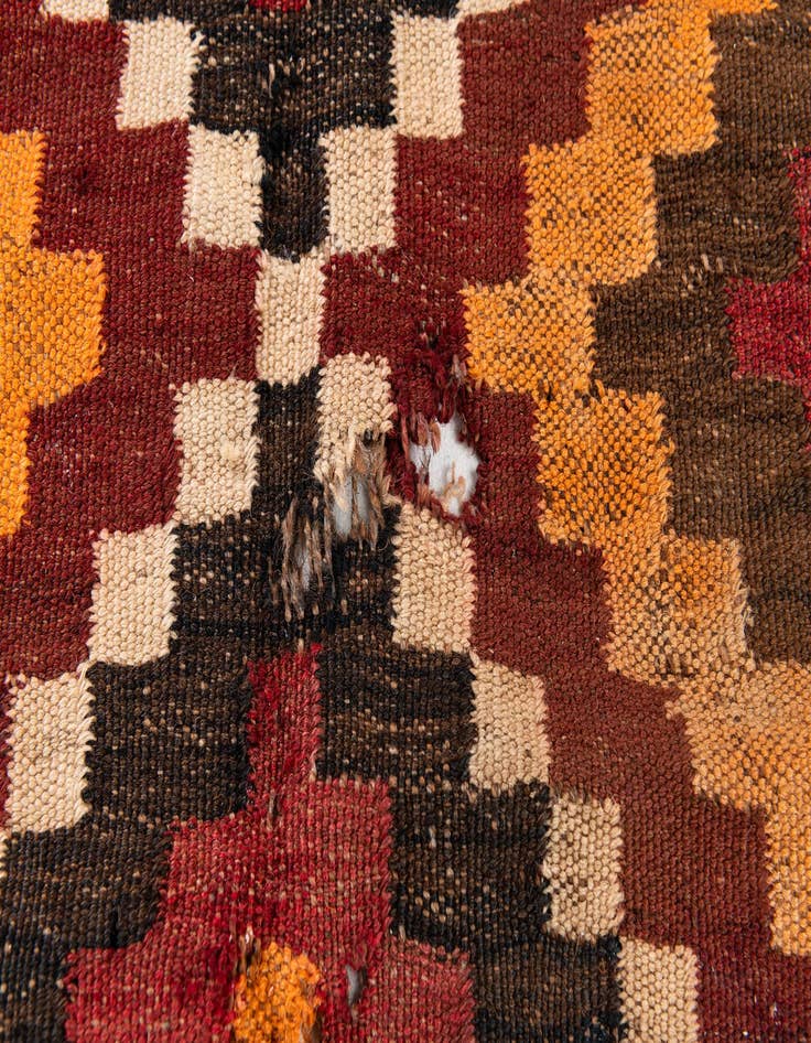 Detail image of  8' 7 x 12' 7  Hand Woven Kilim Afghan Rug