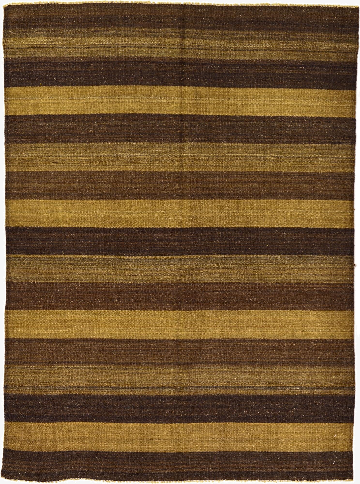  5' x 6' 9  Hand Woven Kilim Afghan Wool Rug