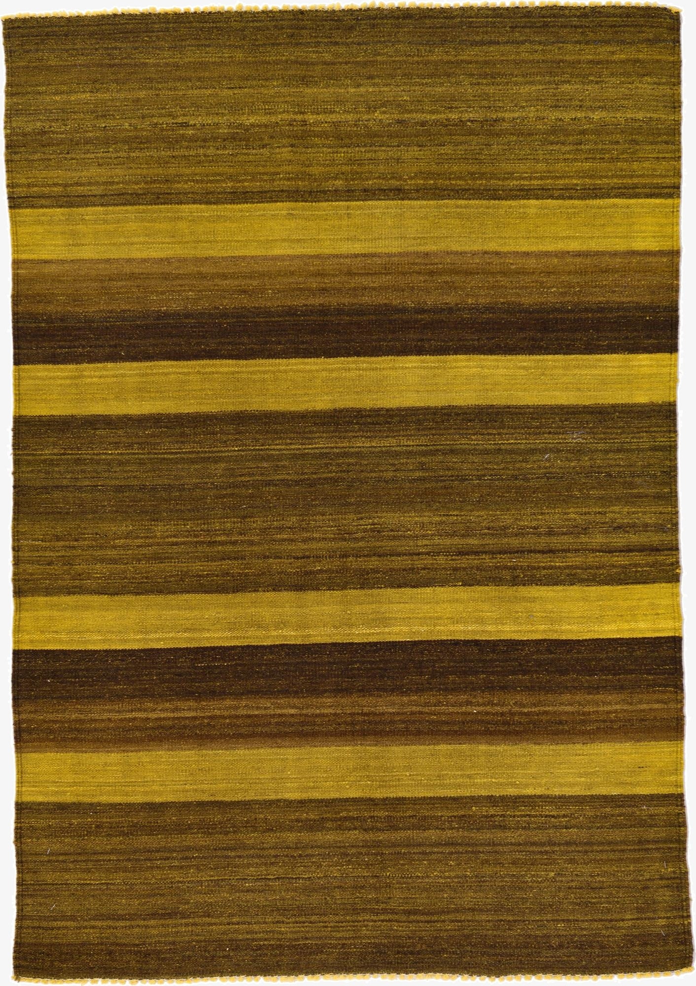  4' 1 x 5' 10  Hand Woven Kilim Afghan Wool Rug