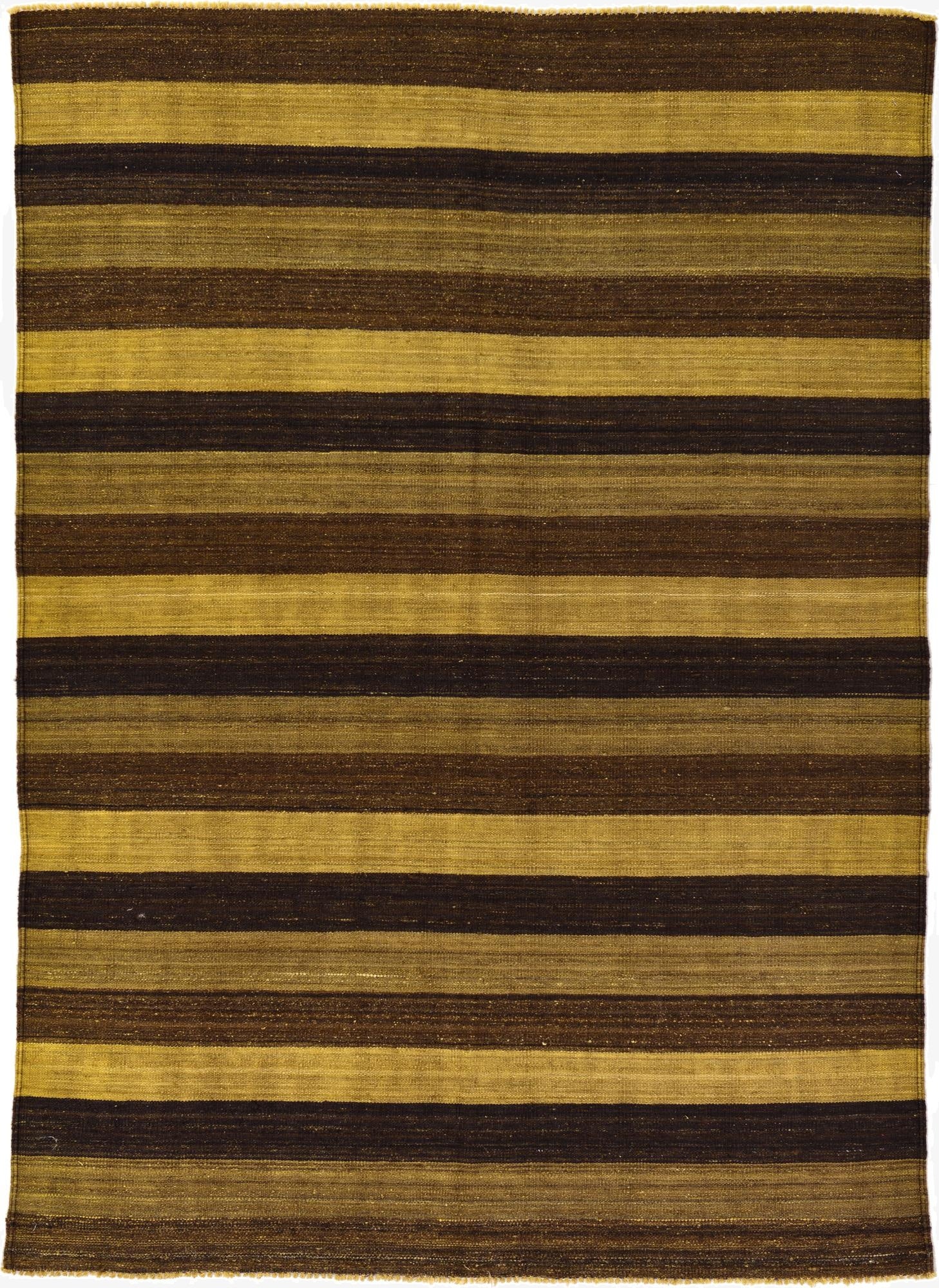  5' 2 x 7'  Hand Woven Kilim Afghan Wool Rug