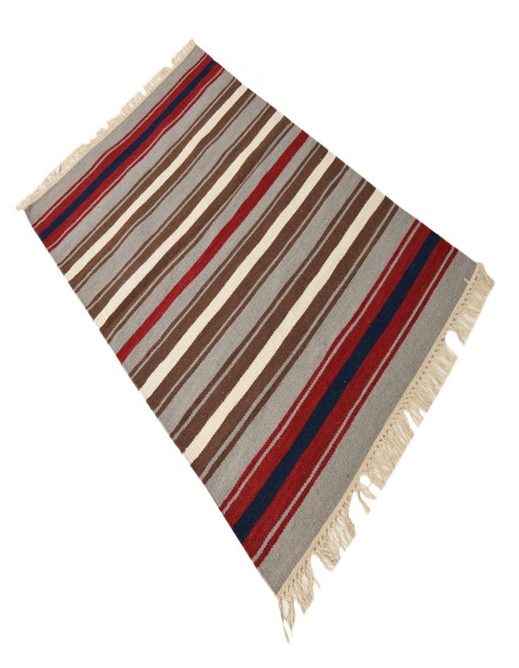 Detail image of  3' x 5' 2  Hand Woven Kilim Dhurrie Wool Rug