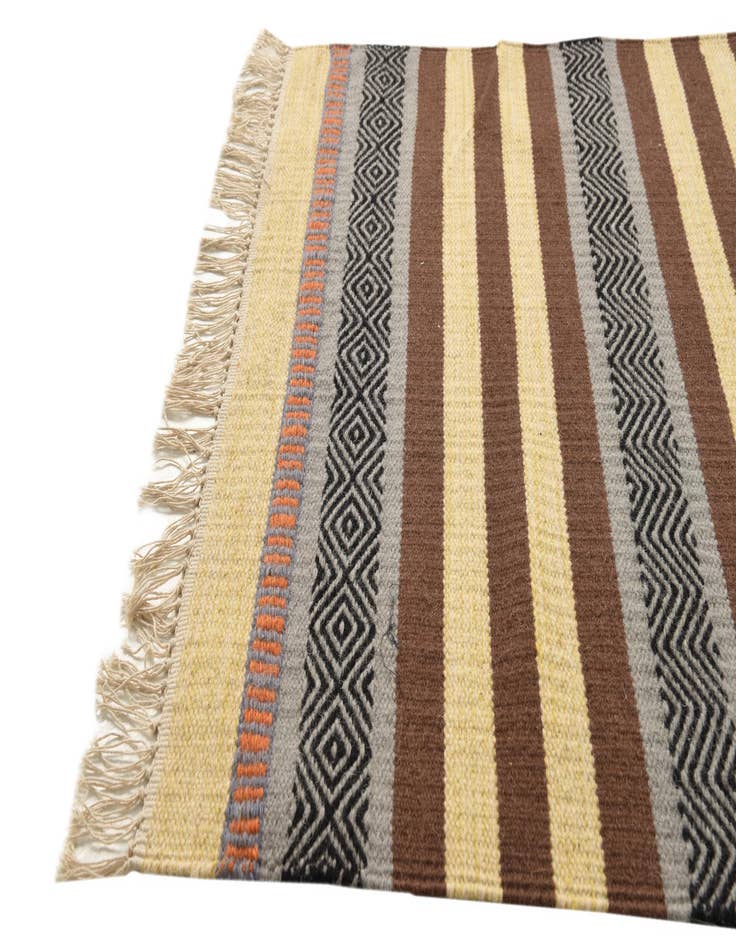 Detail image of  3' x 5' 2  Hand Woven Kilim Dhurrie Wool Rug