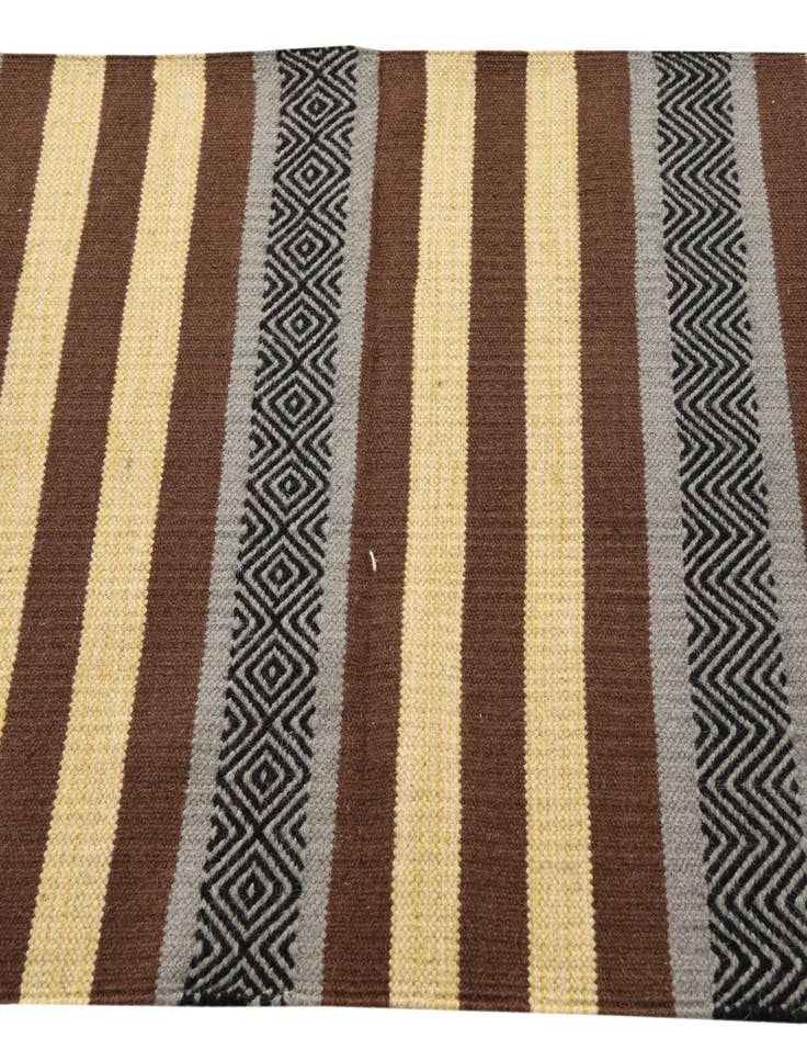 Detail image of  3' x 5' 2  Hand Woven Kilim Dhurrie Wool Rug