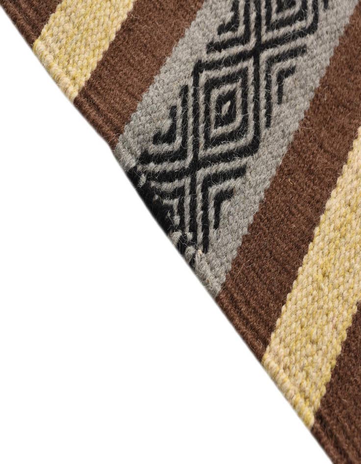 Detail image of  3' x 5' 2  Hand Woven Kilim Dhurrie Wool Rug