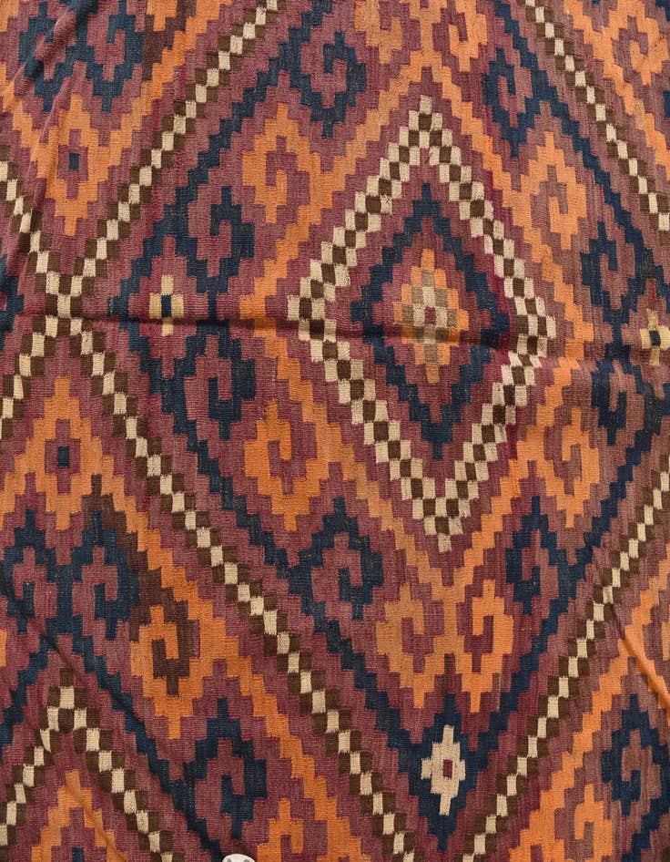 Detail image of  6' 3 x 11' 4  Hand Woven Kilim Fars Wool Rug