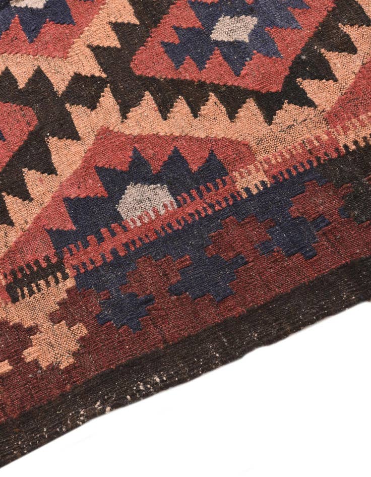 Detail image of  4' 7 x 7' 9  Hand Woven Kilim Fars Wool Rug