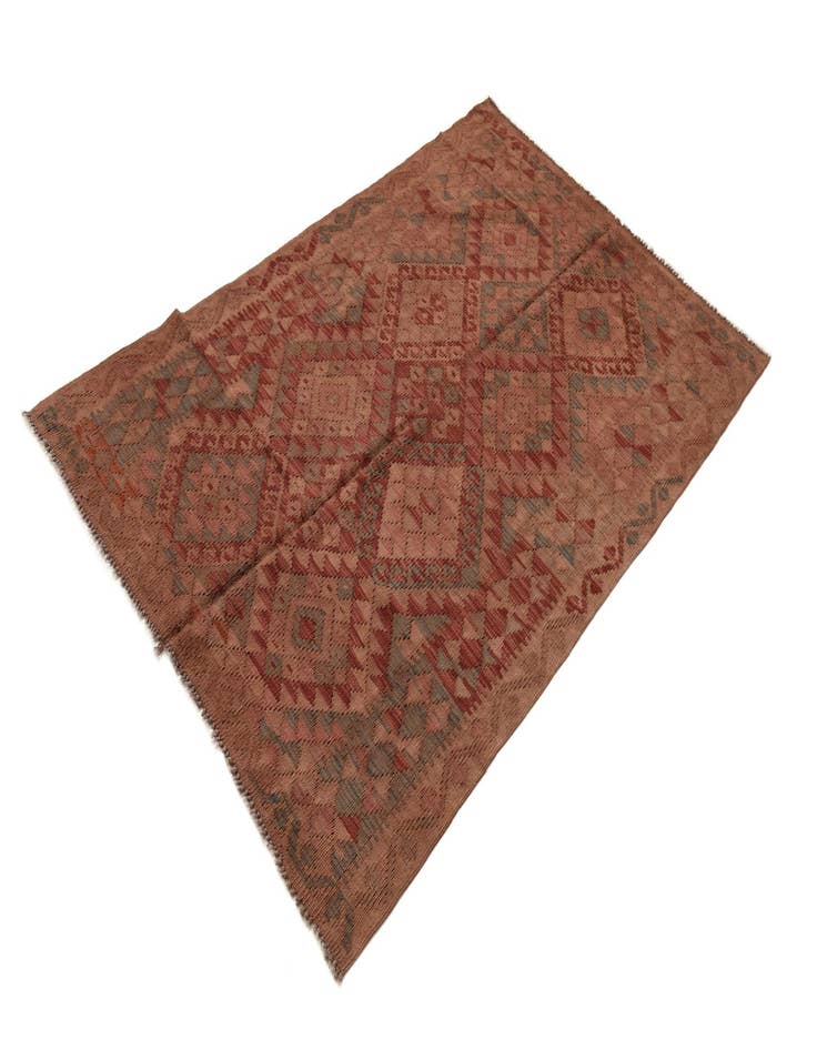 Detail image of  3' 11 x 6' 2  Hand Woven Kilim Fars Wool Rug