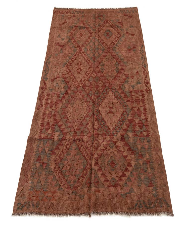 Detail image of  3' 11 x 6' 2  Hand Woven Kilim Fars Wool Rug