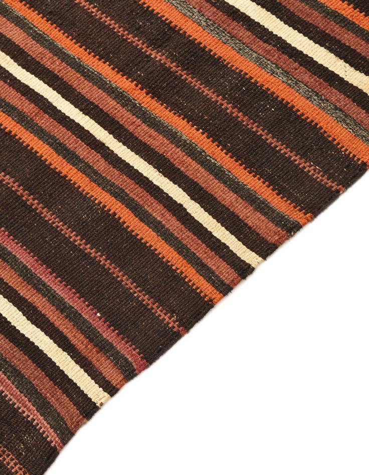 Detail image of  4' 6 x 6' 7  Hand Woven Kilim Fars Wool Rug