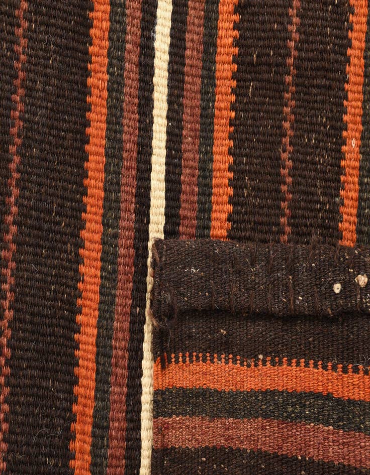 Detail image of  4' 6 x 6' 7  Hand Woven Kilim Fars Wool Rug