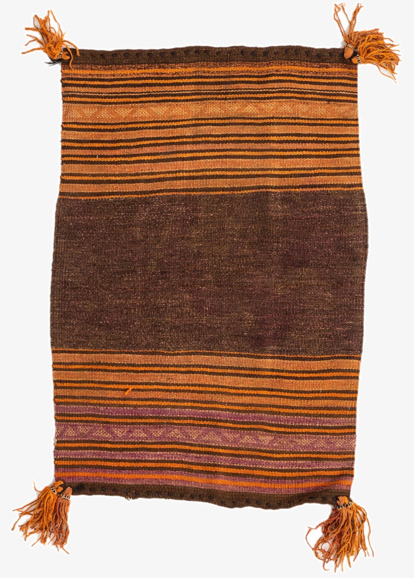  2' 9 x 4'  Hand Woven Kilim Fars Wool Rug