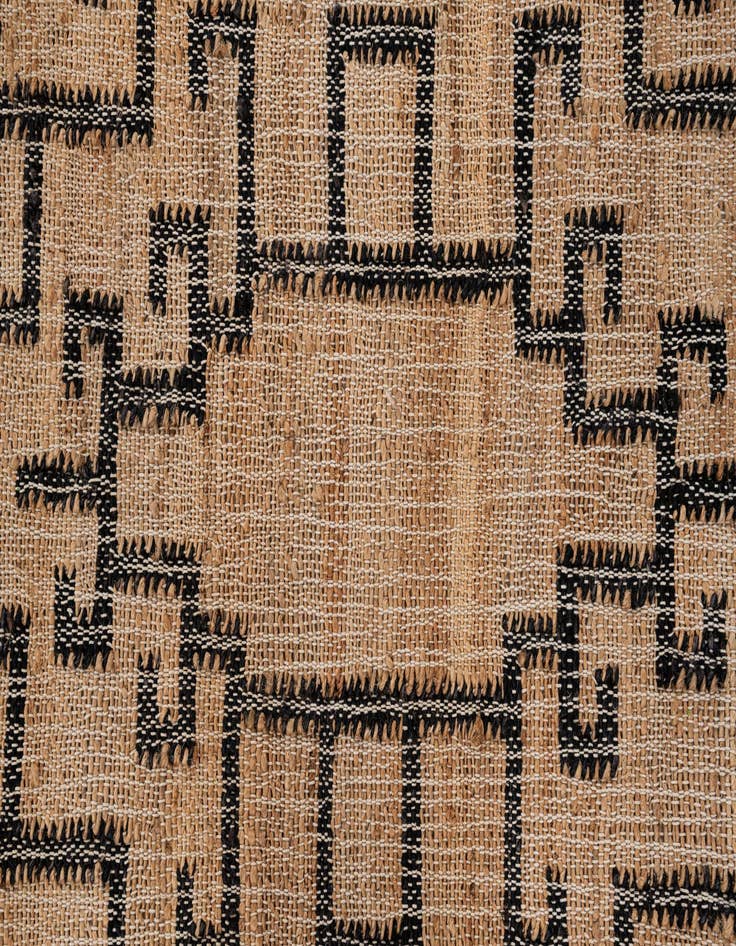 Detail image of 5' 2 x 8' 2 Hand Woven Kilim Jute Rug