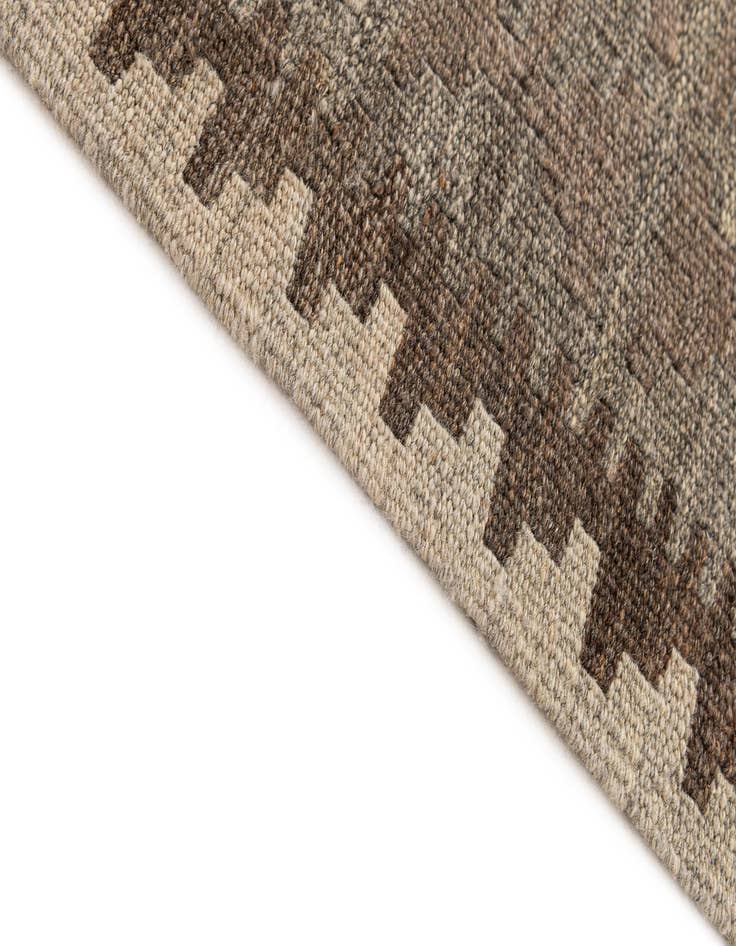 Detail image of  3' 11 x 6' 9  Hand Woven Kilim Maymana Wool Rug