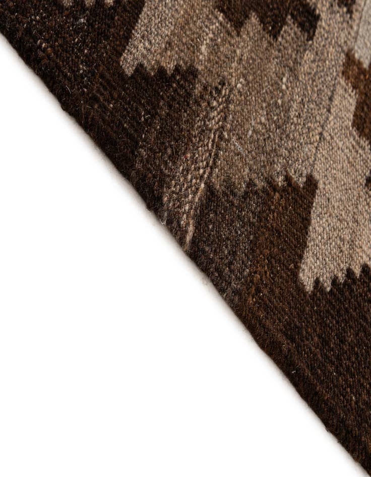 Detail image of  5' x 6' 9  Hand Woven Kilim Maymana Wool Rug