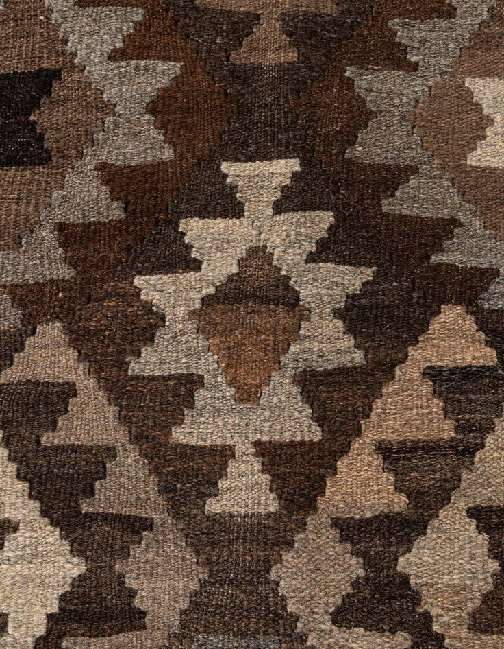 Detail image of  5' x 6' 7  Hand Woven Kilim Maymana Wool Rug