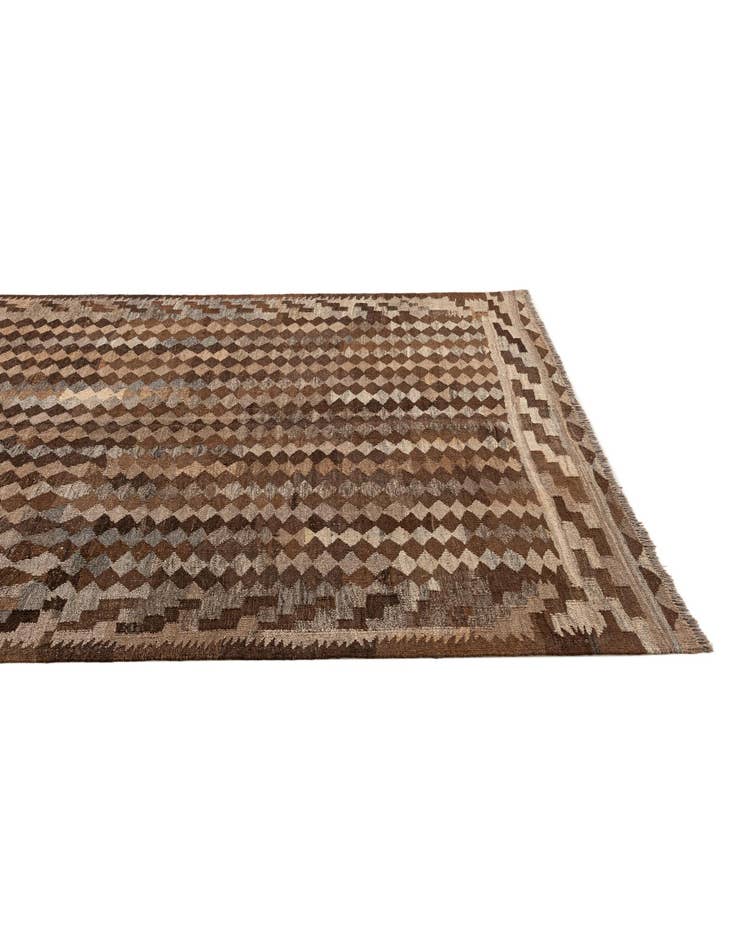 Detail image of  5' 4 x 5' 11  Hand Woven Kilim Maymana Wool Rug