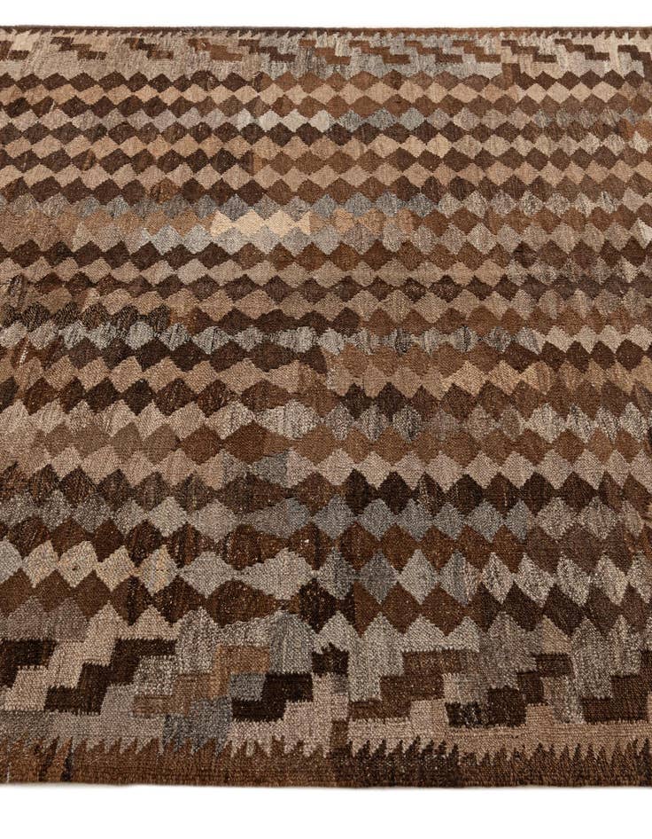 Detail image of  5' 4 x 5' 11  Hand Woven Kilim Maymana Wool Rug