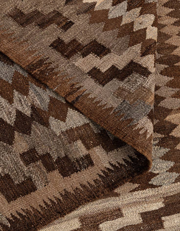Detail image of  5' 4 x 5' 11  Hand Woven Kilim Maymana Wool Rug