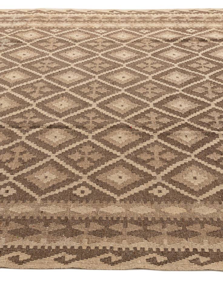 Detail image of  6' 11 x 9' 8  Hand Woven Kilim Maymana Wool Rug