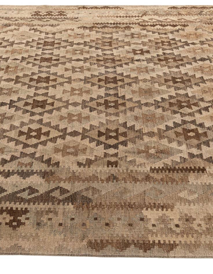 Detail image of  6' 11 x 9' 6  Hand Woven Kilim Maymana Wool Rug