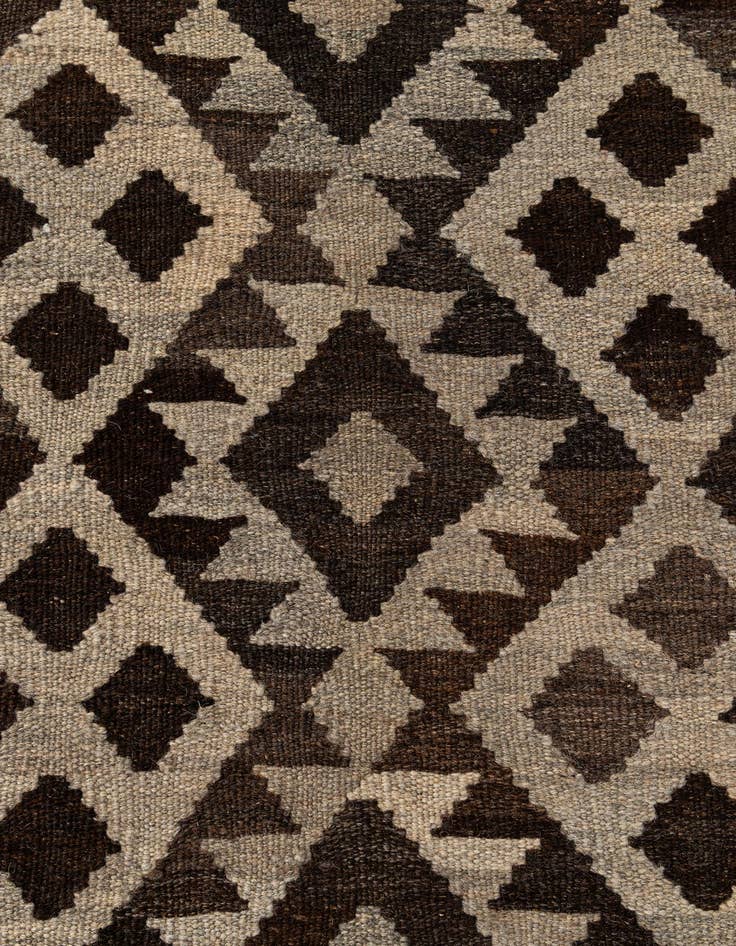 Detail image of  6' 10 x 9' 7  Hand Woven Kilim Maymana Wool Rug
