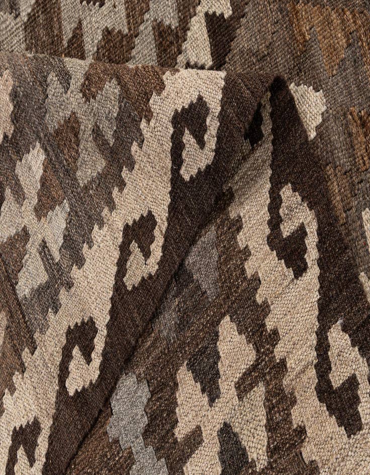 Detail image of  6' 10 x 9' 5  Hand Woven Kilim Maymana Wool Rug