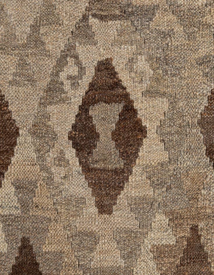 Detail image of  3' 5 x 4' 9  Hand Woven Kilim Maymana Wool Rug