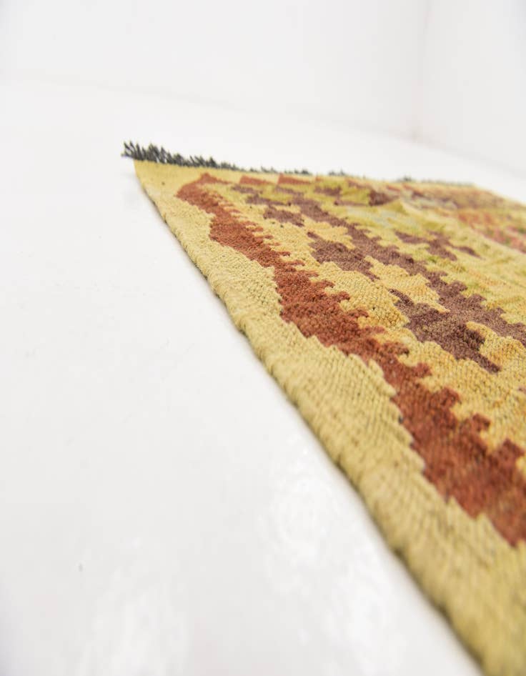 Detail image of  3' 4 x 6' 5  Hand Woven Kilim Maymana Wool Rug