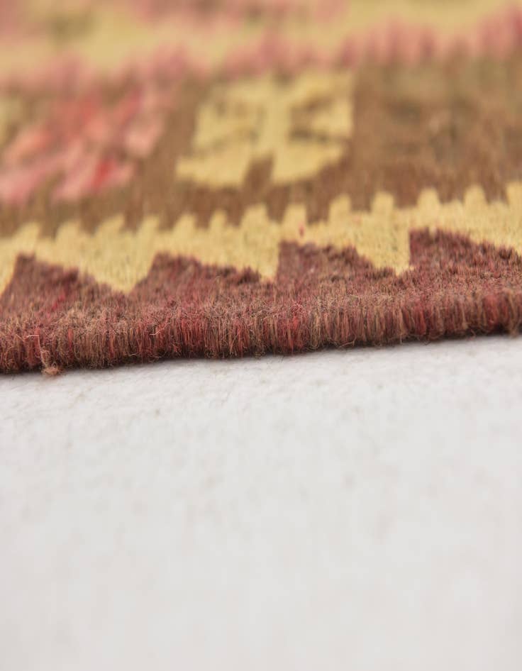 Detail image of  3' 3 x 4' 10  Hand Woven Kilim Maymana Wool Rug