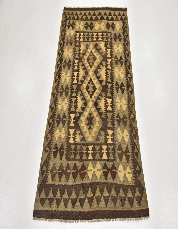 Detail image of  3' x 5'  Hand Woven Kilim Maymana Wool Rug