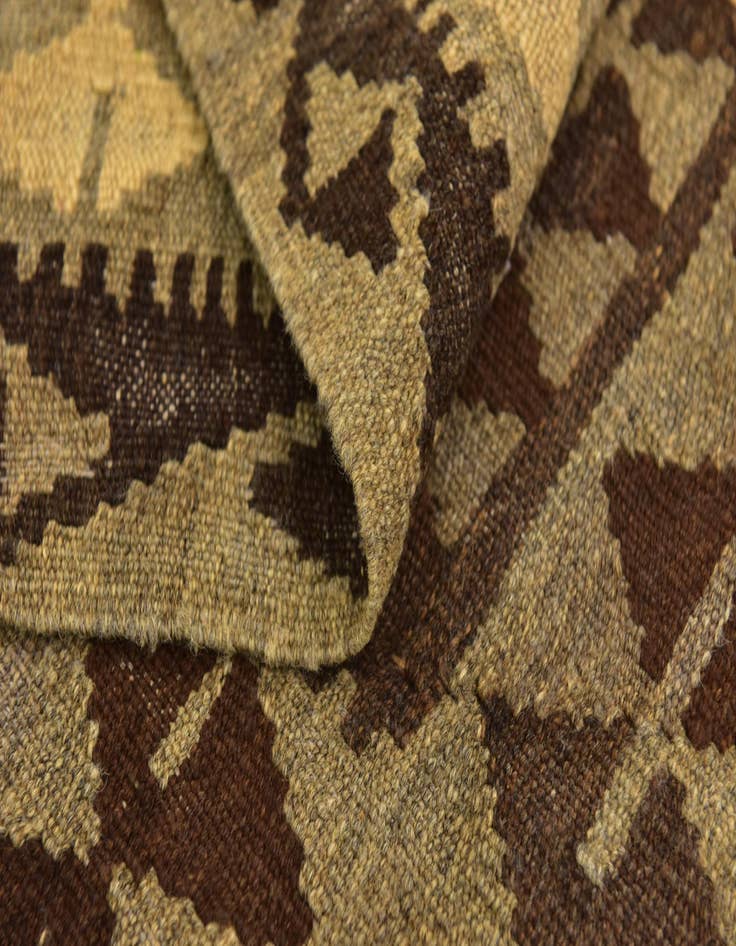 Detail image of  3' x 5'  Hand Woven Kilim Maymana Wool Rug