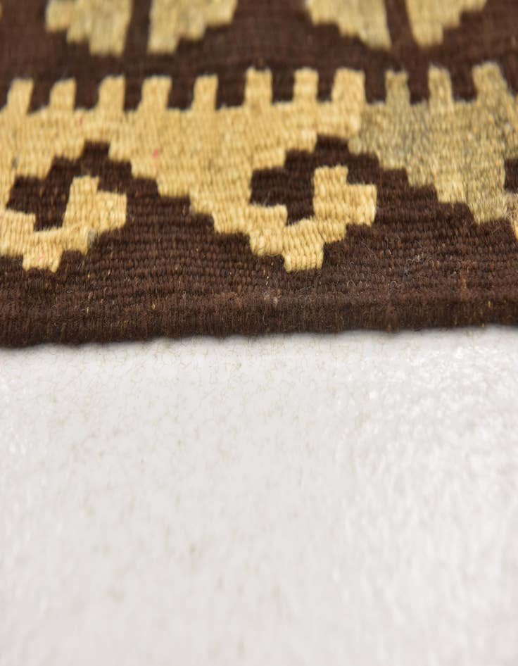 Detail image of  3' 4 x 5'  Hand Woven Kilim Maymana Wool Rug