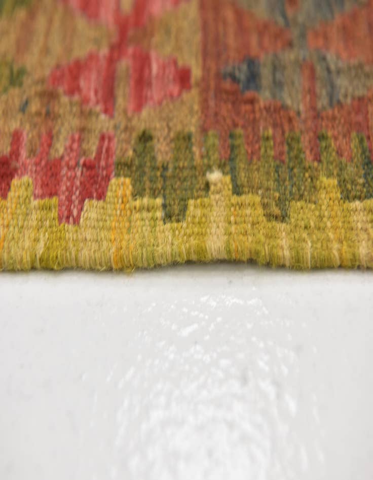 Detail image of  2' 8 x 4'  Hand Woven Kilim Maymana Wool Rug