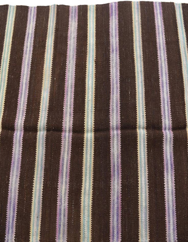 Detail image of  4' 1 x 7' 8  Hand Woven Kilim Maymana Wool Rug