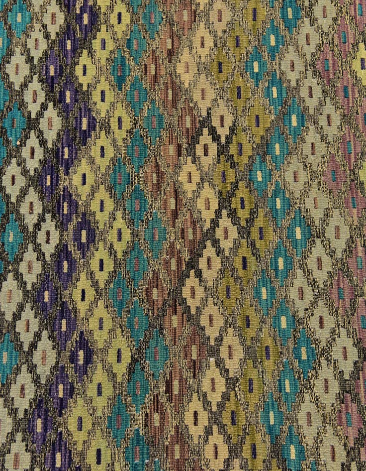 Detail image of  3' 6 x 5'  Hand Woven Kilim Modern Wool Rug