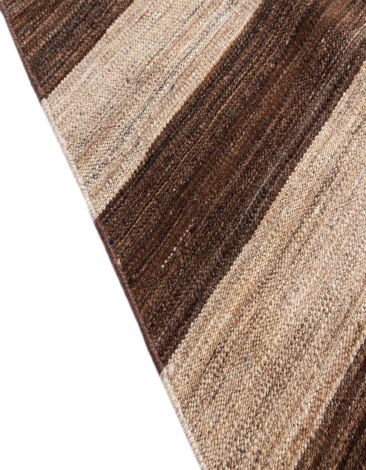 Detail image of  6' 5 x 11' 9  Hand Woven Kilim Modern Wool Rug