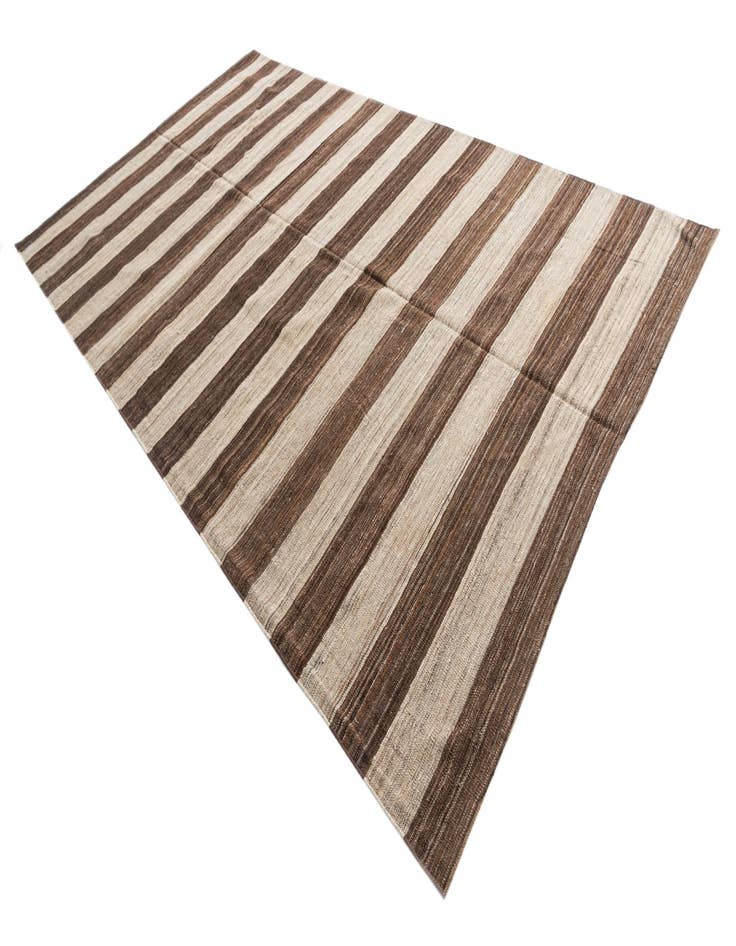 Detail image of  6' 8 x 11' 9  Hand Woven Kilim Modern Wool Rug