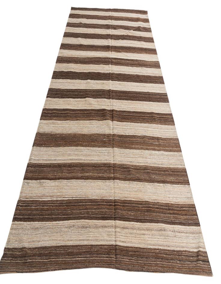 Detail image of  6' 8 x 11' 9  Hand Woven Kilim Modern Wool Rug