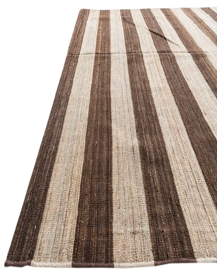 Detail image of  6' 8 x 11' 9  Hand Woven Kilim Modern Wool Rug