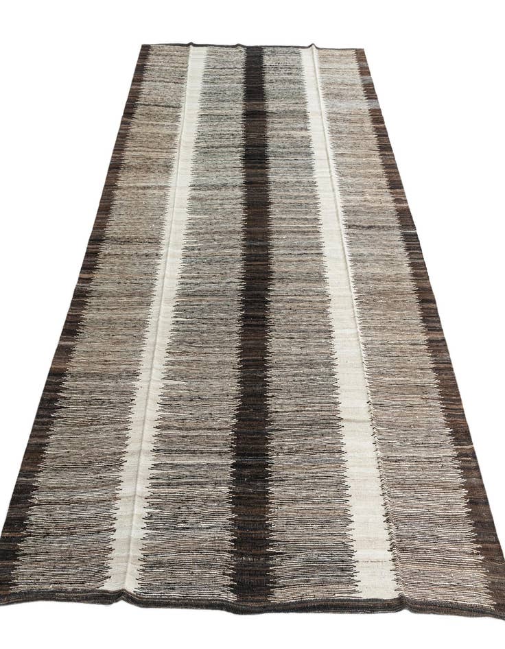 Detail image of  6' 10 x 9' 3  Hand Woven Kilim Modern Wool Rug