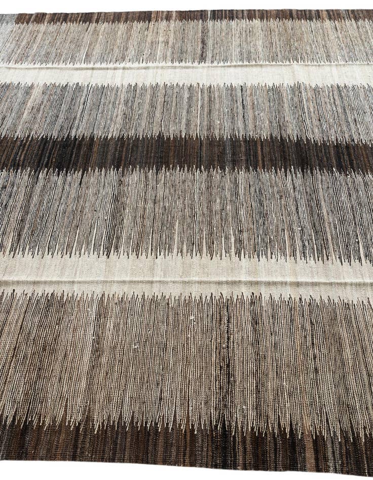 Detail image of  6' 10 x 9' 3  Hand Woven Kilim Modern Wool Rug