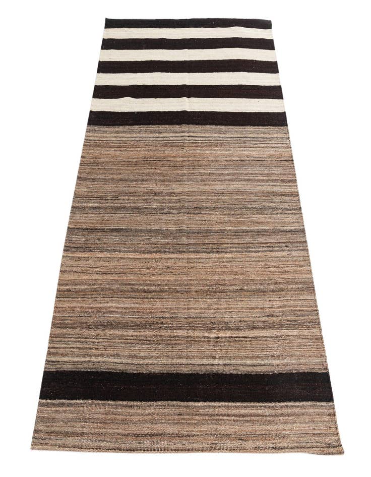 Detail image of  4' 5 x 5' 10  Hand Woven Kilim Modern Wool Rug